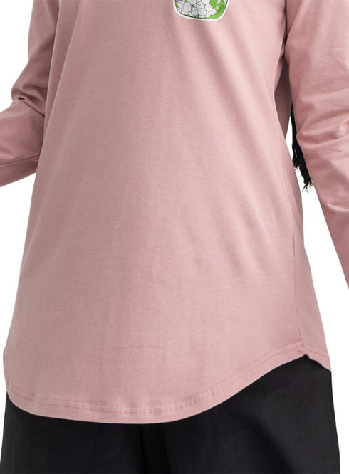 Dusky Orchid-Design 4 Printed Long-Sleeve - Khotwh