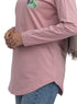 Dusky Orchid-Design 4 Printed Long-Sleeve - Khotwh