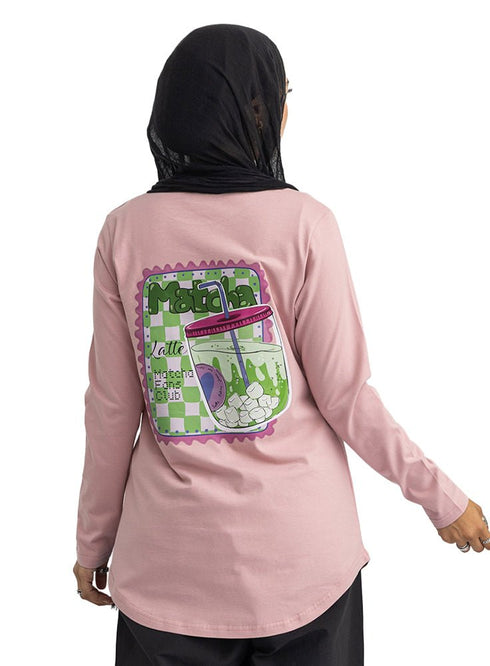 Dusky Orchid-Design 4 Printed Long-Sleeve - Khotwh