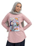 Dusky Orchid-Design 8 Printed Long-Sleeve - Khotwh