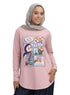 Dusky Orchid-Design 8 Printed Long-Sleeve - Khotwh