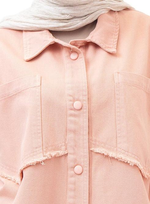 Dusky Orchid Gabardine Jacket 5 - Khotwh