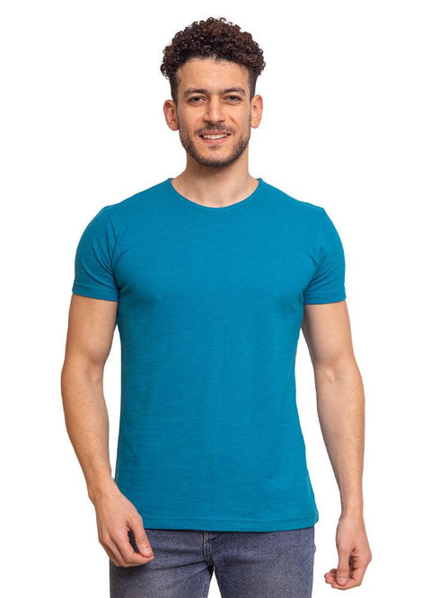 Enamel Blue B - Round T-shirt - Khotwh