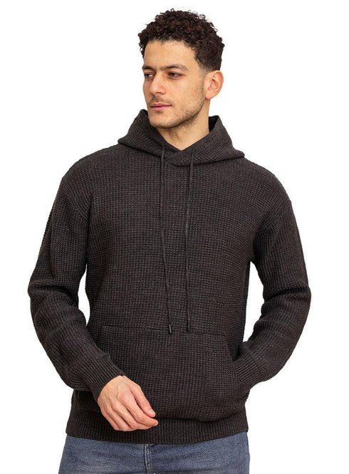 F - Black Hoodie Pullover - Khotwh