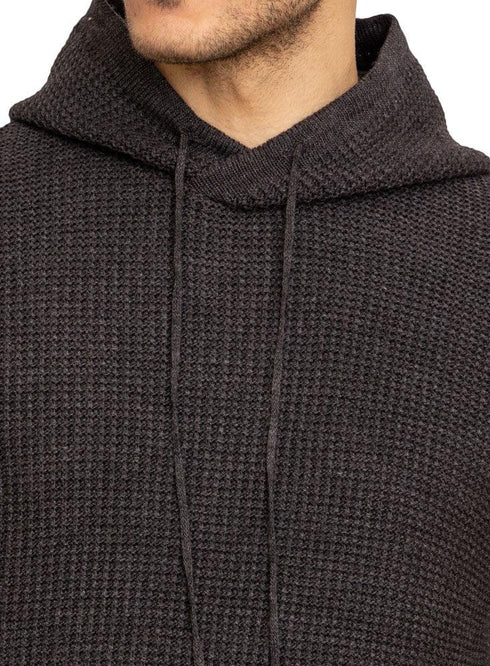 F - Black Hoodie Pullover - Khotwh