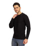F - Black Striped Polo Neck Pullover - Khotwh