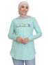 Fair Aqua - Design 27 Printed Long - Sleeve - Khotwh