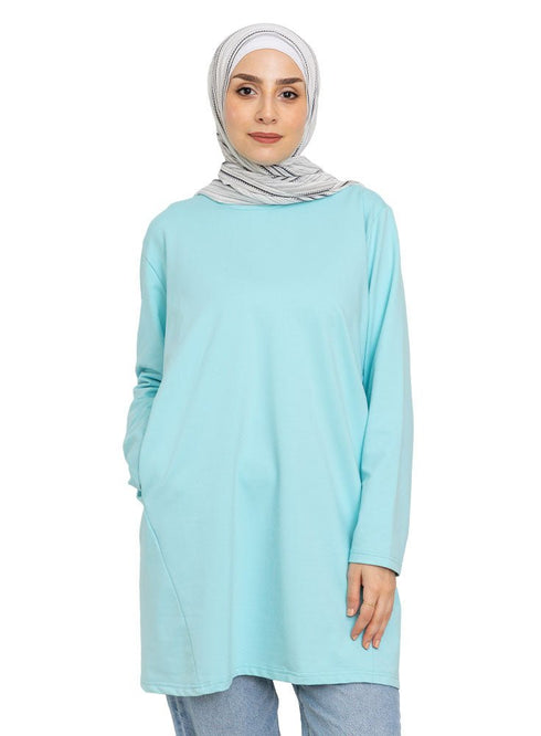 Fair Aqua Pocket Tunic - Khotwh