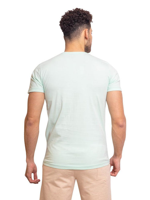 Fair Aqua Round T-Shirt - Khotwh