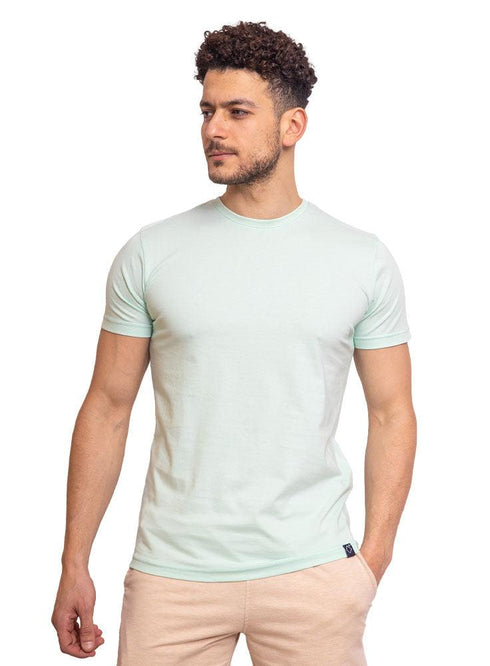 Fair Aqua Round T-Shirt - Khotwh