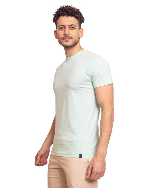 Fair Aqua Round T-Shirt - Khotwh