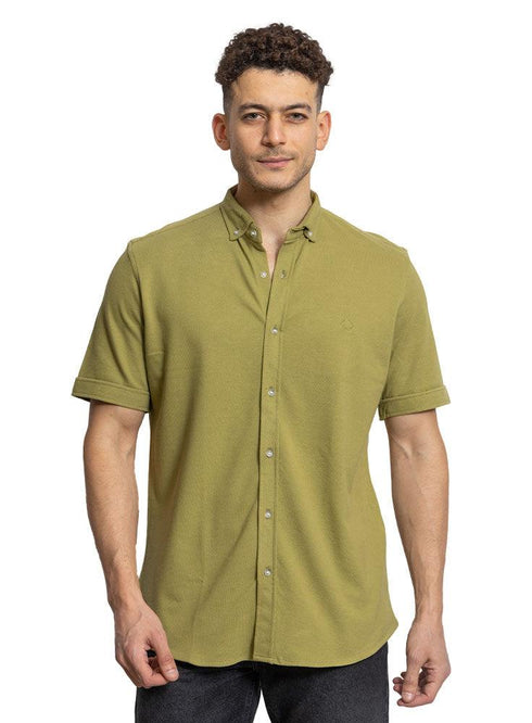 Fern Pique Half - Shirt - Khotwh