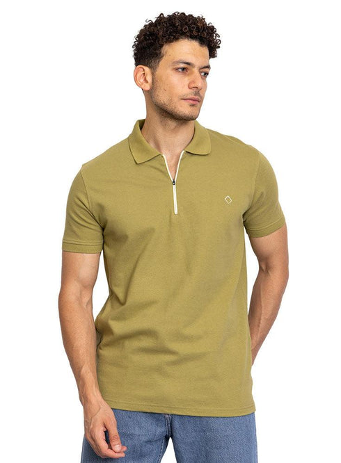 Fern Zipper Polo - Khotwh