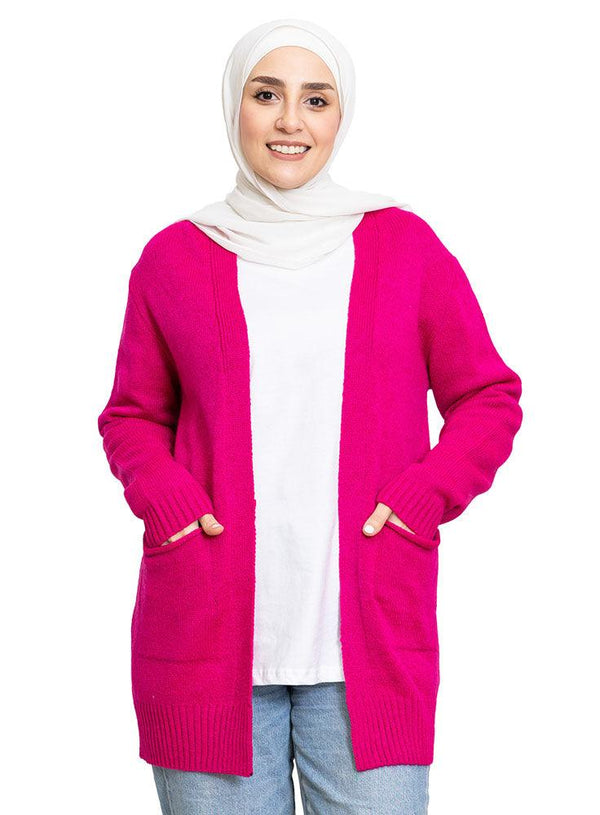 Flowery Basic Pocket Cardigan - Khotwh
