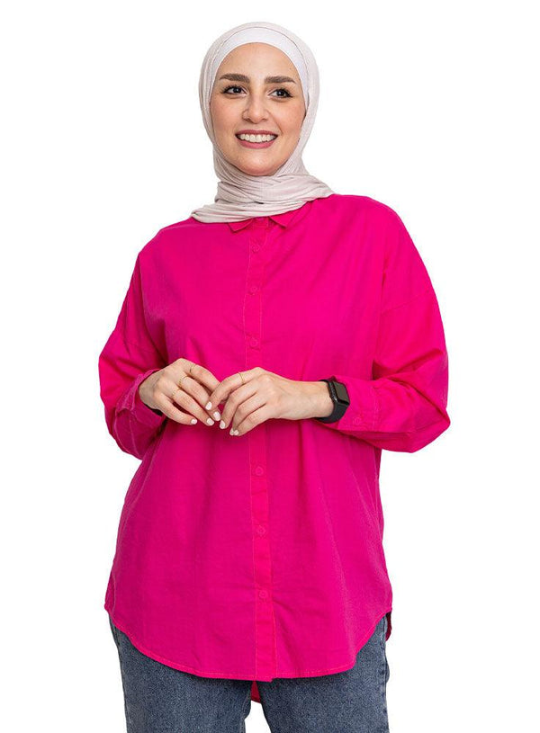 Flowery Button - Back Shirt - Khotwh