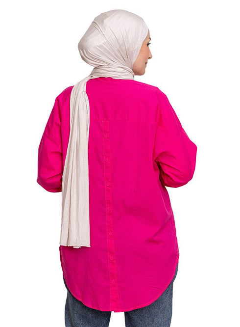 Flowery Button - Back Shirt - Khotwh