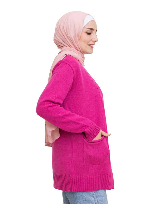 Flowery E - Basic Pocket Cardigan - Khotwh