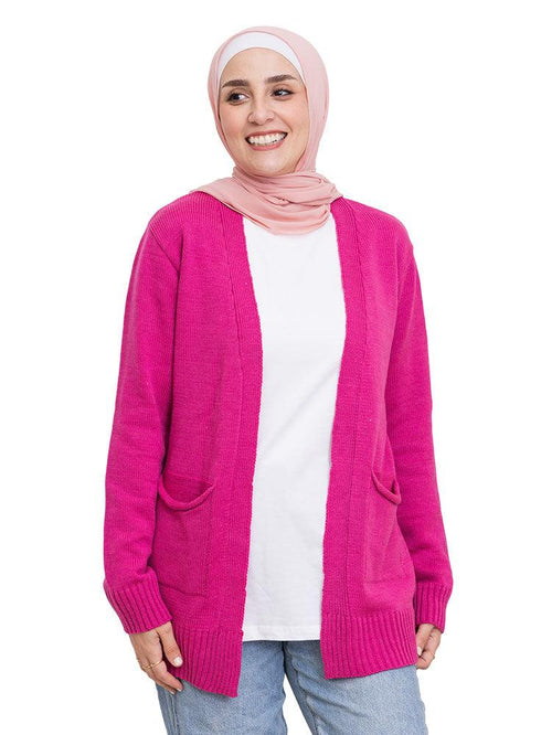 Flowery E - Basic Pocket Cardigan - Khotwh