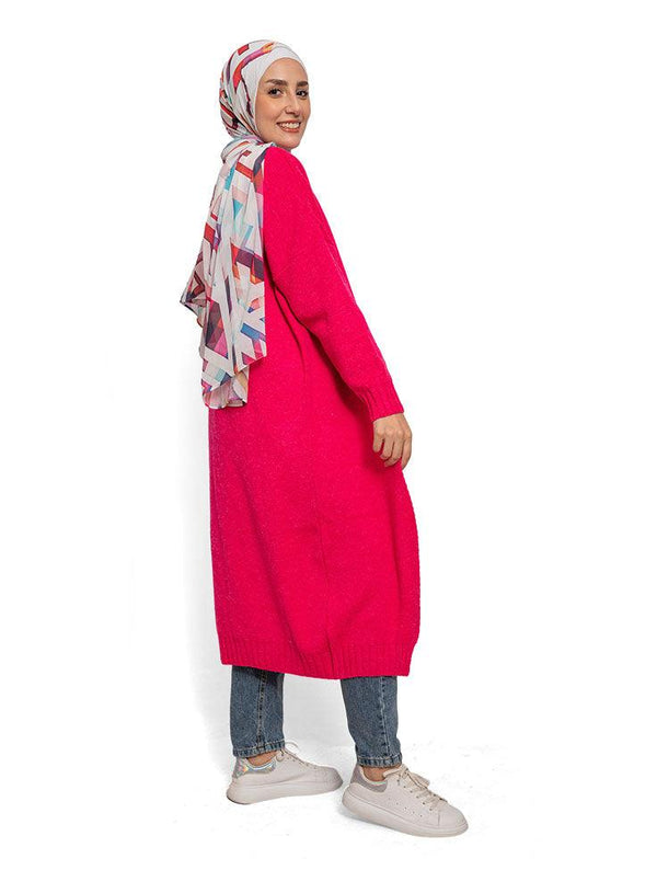 Flowery Knit - Long Cardigan - Khotwh
