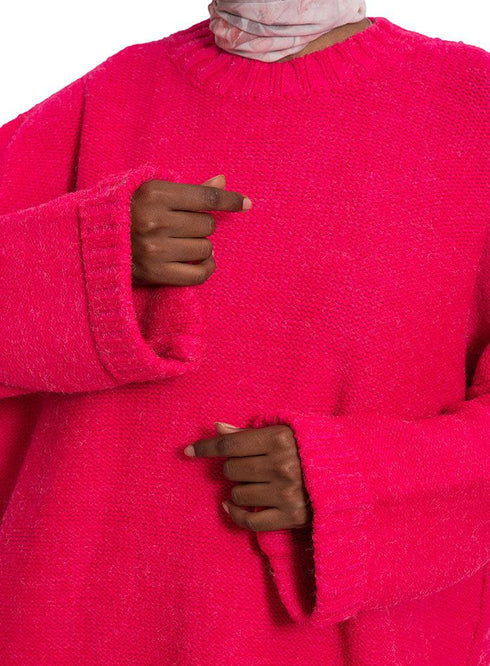 Flowery Over Size Pullover One Size - Khotwh