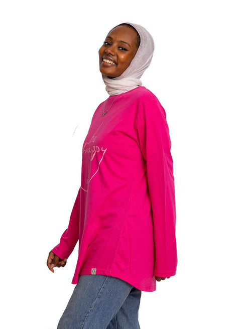 Flowery Printed Long - Sleeve Design 13 - Khotwh