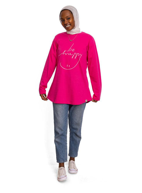 Flowery Printed Long - Sleeve Design 13 - Khotwh