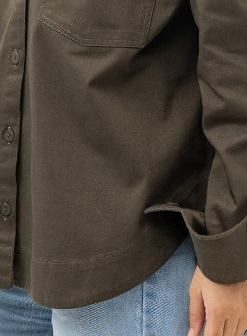 Forest Green Cur - Gabardine Shirt - Khotwh