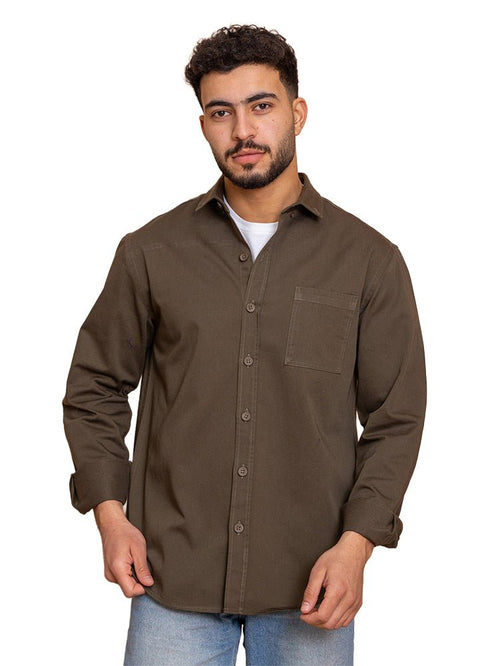Forest Green Gabardine Shirt - Khotwh