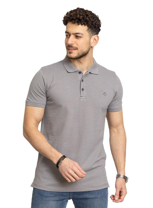 Forest Grey Basic Polo - Khotwh