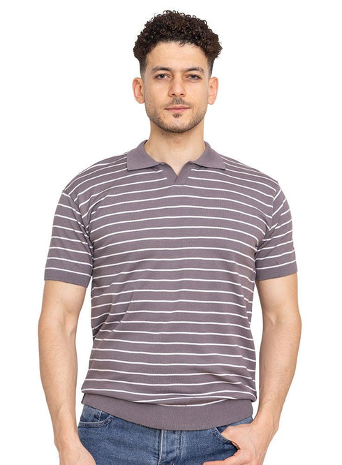 Forest Grey Design 18 - F - Polo Neck T-Shirt - Khotwh