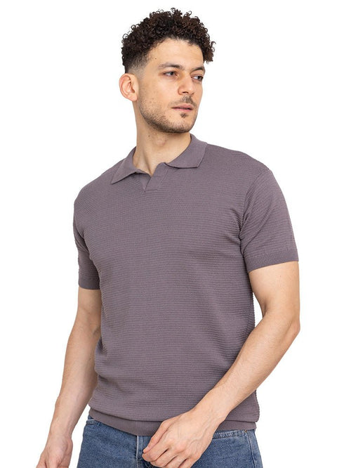 Forest Grey Design 19 - F - Polo Neck T-Shirt - Khotwh