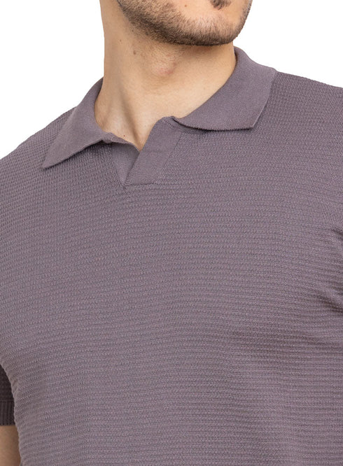 Forest Grey Design 19 - F - Polo Neck T-Shirt - Khotwh