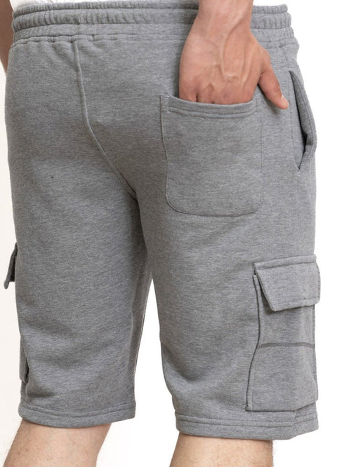 Forest Grey Melton Cargo Short - Khotwh