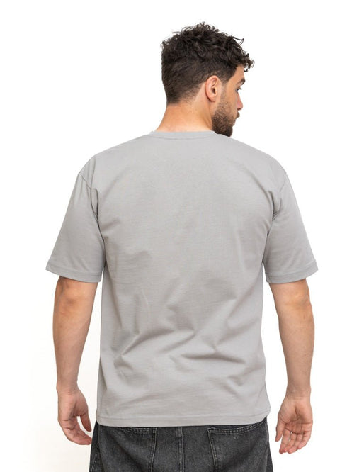 Forest Grey Over Size Round T-Shirt - Khotwh