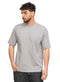 Forest Grey Over Size Round T-Shirt - Khotwh