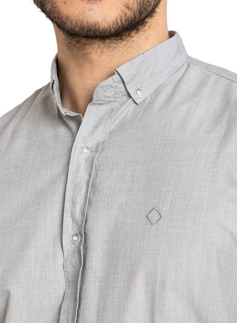 Forest Grey Oxford Shirt - Khotwh