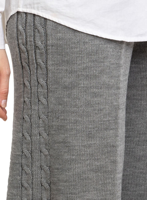 Forest Grey Plexus Knit Pant - Khotwh