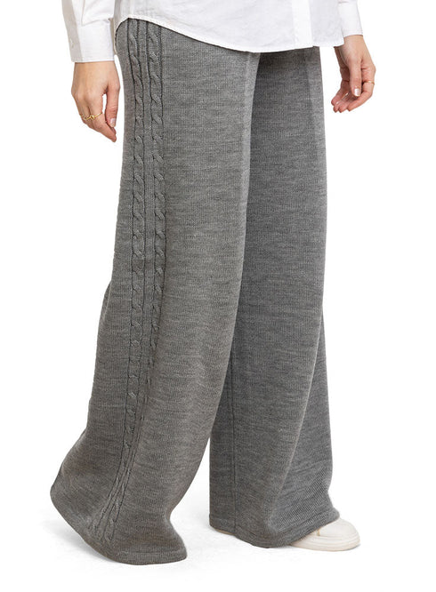 Forest Grey Plexus Knit Pant - Khotwh