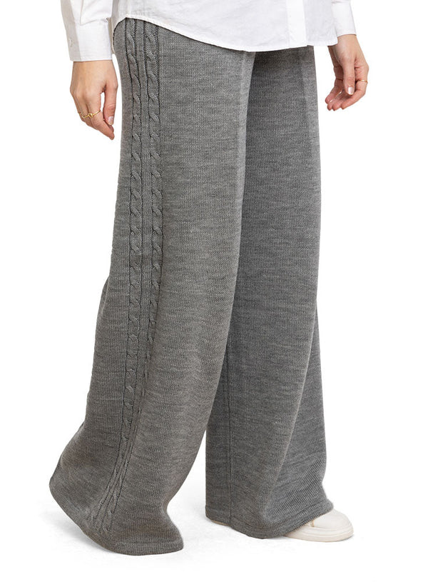 Forest Grey Plexus Knit Pant - Khotwh