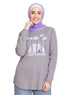 Forest Grey Printed Long - Sleeve Design 27 - Khotwh