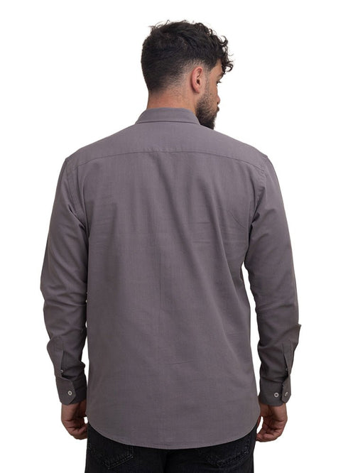 Forest Grey Summer - Linen Shirt - Khotwh