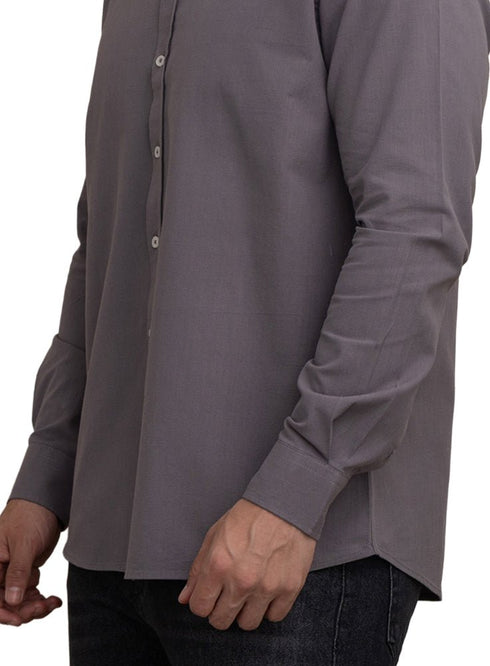 Forest Grey Summer - Linen Shirt - Khotwh