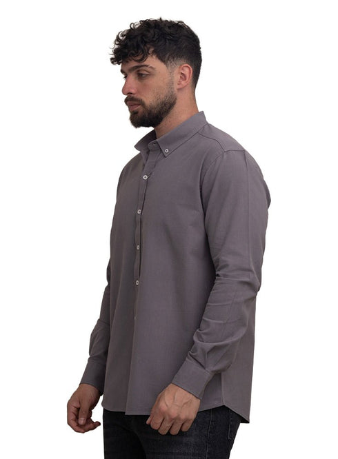 Forest Grey Summer - Linen Shirt - Khotwh