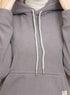 Forest Grey Velvet Hoodie Vent - Khotwh