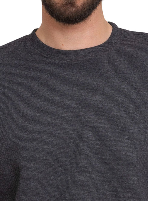 Forest Grey Wave O.S Round T-Shirt - Khotwh