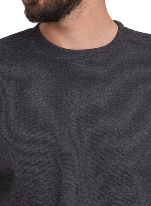 Forest Grey Wave O.S Round T-Shirt - Khotwh