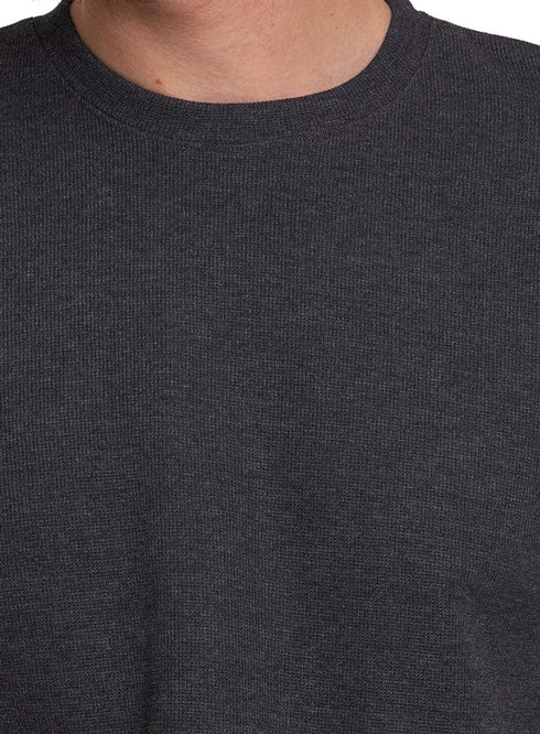 Forest Grey Wave O.S Round T-Shirt - Khotwh