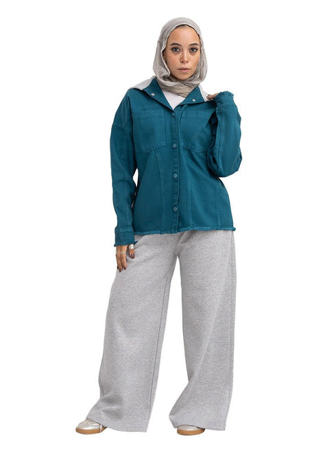 Forest Grey Winter Wide Leg (W) - Khotwh
