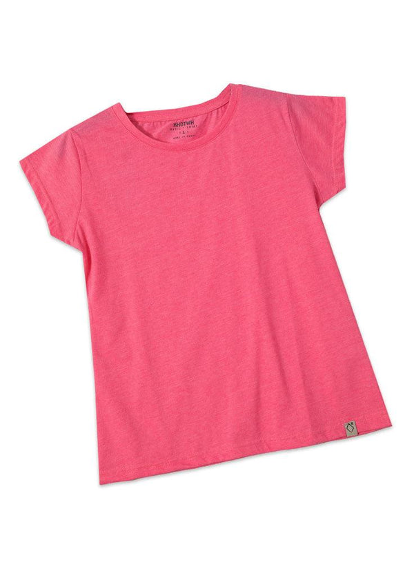 Fuchsia Pink B - Short - Sleeve - Khotwh