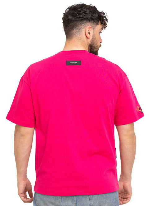 Fuchsia Pink Design 3516VIG - O - S Round T-shirt - Khotwh